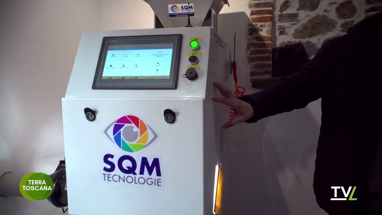 Optischer Kastaniensortierer — automatische Analyse Frucht für Frucht